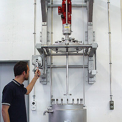 100 liter, 60 bar hydrogenation reactor, Hastelloy®, cGMP
