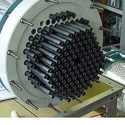 DN400 SiC shell & tube heat exchanger