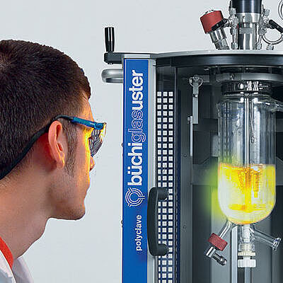 过程可视的玻璃压力反应釜体
