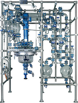 玻璃反应釜系统 chemReactor GR15-K 可用于中试工厂