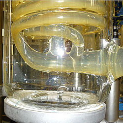 Glass spiral condenser in action