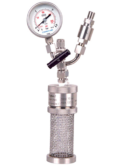 tinyclave - glass lab pressure reactor